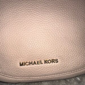 Michael Kors Pink Textured Leather Shoulder Bag